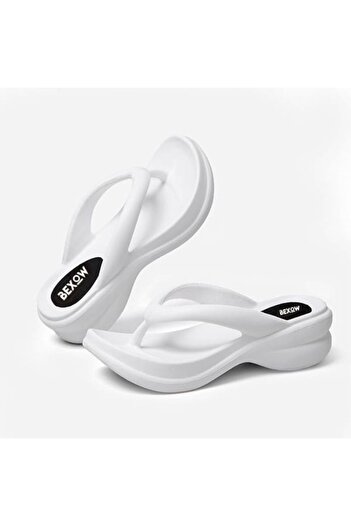 BEXOW Women's High Heel Flip Flops Slippers Waterproof Platform Comfortable EVA Lightweight Stylish