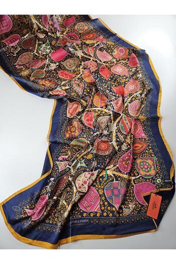 Webinay Home Νέα σεζόν Ethnic Pattern Voile Silk Shawl Νέο μοτίβο