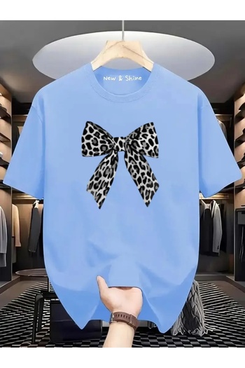 New Shine Sepette 6 Ve Üzeri Alımlarda 1 Tişört Hediyedir - Fiyonk Leopar Baskılı Oversize T-shirt