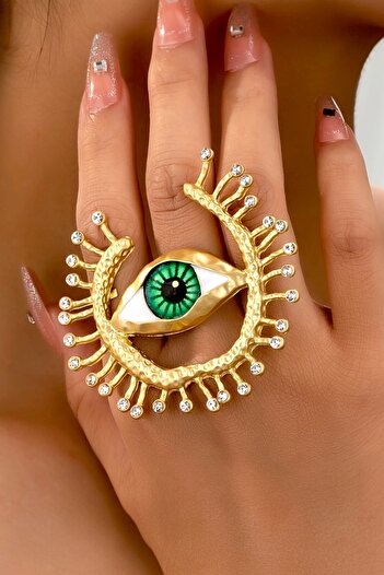 Pinty Design Çelşk Eye Detailed Adjustable Women's Ring