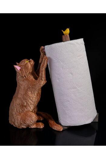 OddieArtStore Paper Towel Holder (Cat Shaped)