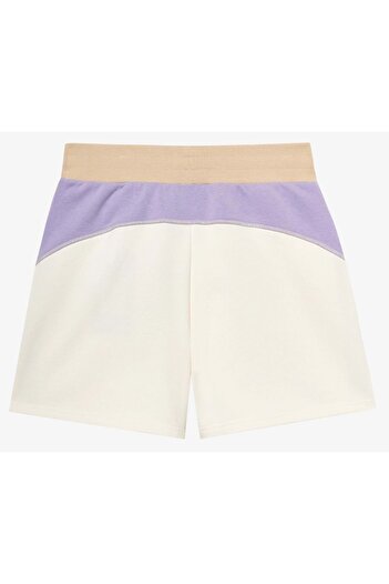 SKECHERS W Diagonal Lw Fleece Sweat Short S2510049-102 Shorts Skirt Women's Skirt Beige