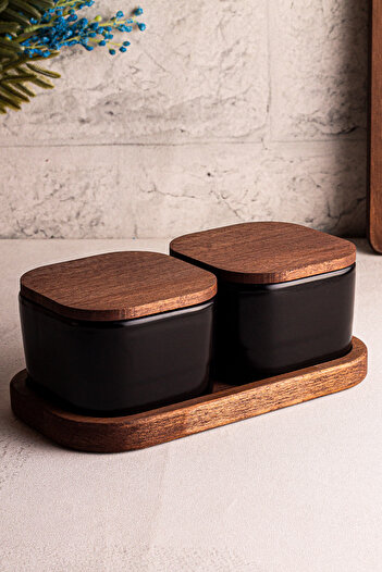 Snippy Luma Black 300ml Ceramic Breakfast Bowl with Vacuum Lid
