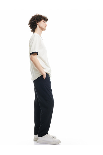 Koton Textured Viscose Blended Chino Pocket Detailed Waist Lace up Trousers