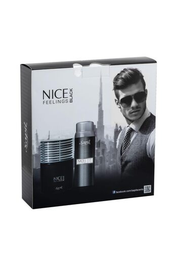 sapil Nice Feelings Black EDT 75ml and 150ml Deo Giftset