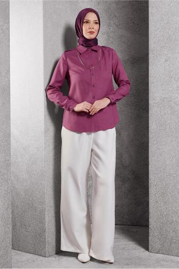 Alvina 45240 Model Shirt Collar Blouse