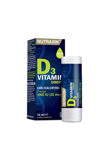 Nutraxin Vitamin D3 1000Iu (25Mcg) Drops 10Ml