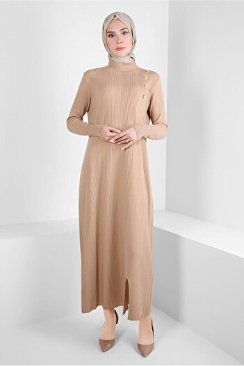 Alvina BUTTON DETAILED KNIT DRESS 44024