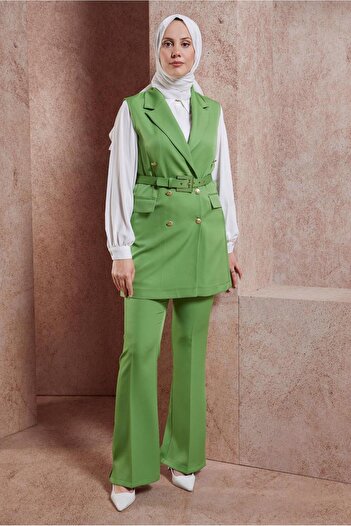 Alvina BELTED VESTED PANT SET 44454