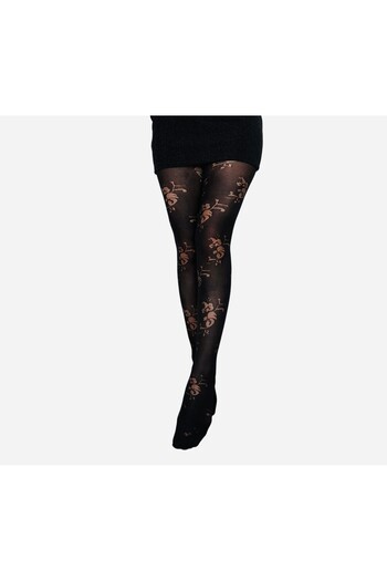 Penti Penti̇ Chrysanthemum Patterned Panty Hose 15 Den