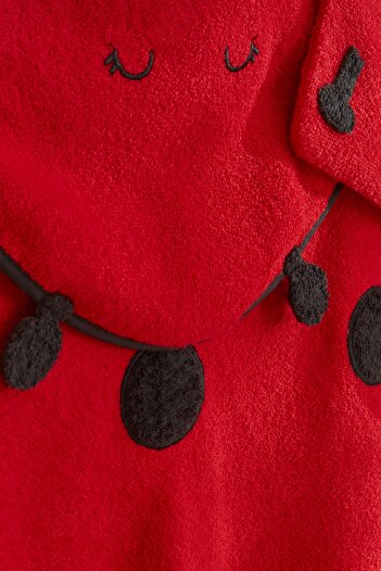 Karaca Home Baby Little Ladybug Towel Swaddle Pouch Set
