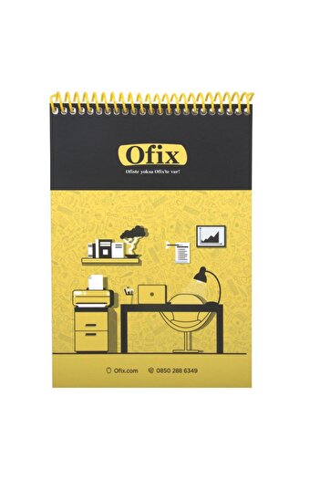 OFIX Custom Printed Dotted Spiral Notebook A5 80 G/M² 80 Sheets