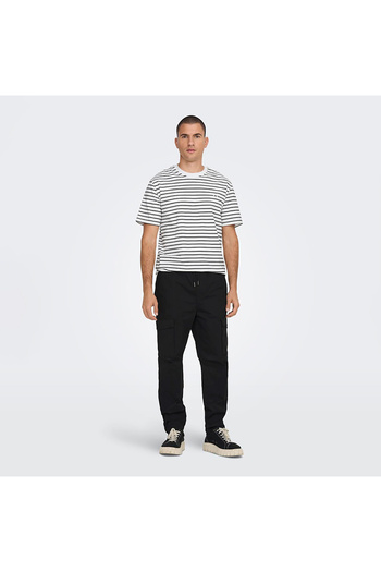 Only & Sons Μπλουζάκι ONSHENRY REG ριγέ SS - Schlauchschal NOOS