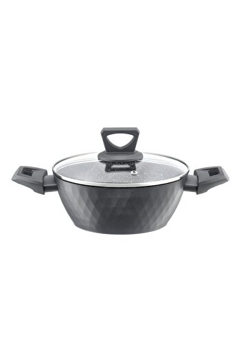 Ambition Pot with lid 20cm, 1.9L, Qualum Basic Stone Edition coating, Diamond