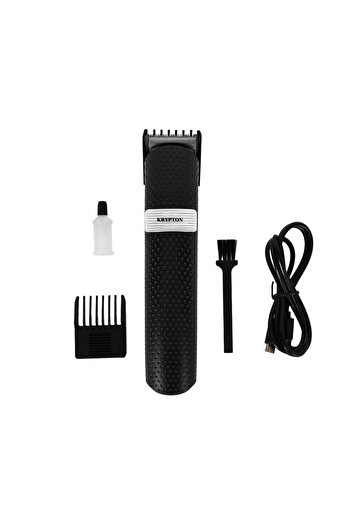 KRYPTON Rechargeable Hair & Beard Trimmer, Adjustable Comb, Usb Charging, 600mah Battery