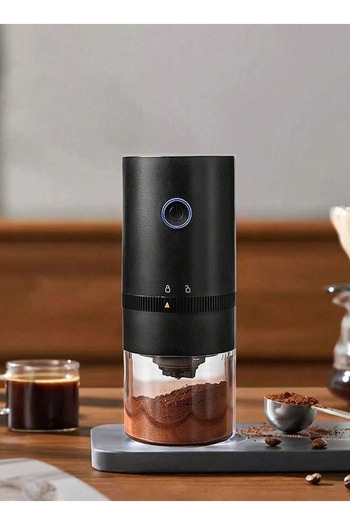 TOSCANA U Portable electric coffee grinder rechargeable black USB C