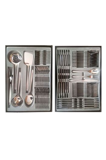Bosphorus Cutlery 89 Pieces Fork, Spoon, Knife, Ladle Set in Special Box