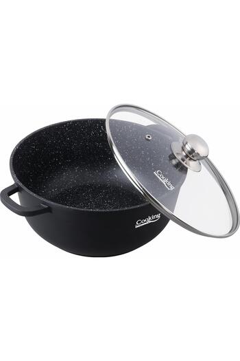 Cooking by Heinner CAST ALUMINUM SAUCE + LID, 36 x 16 CM, 13.5 L, DARK LINE