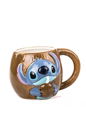MUKKO HOME 3D Stitch Themed Porcelain Mug - 320ml, Colorful Gift Boxed