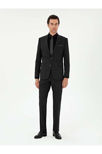 Cacharel Antrasit Slim Fit Klasik Takım Elbise 50310167-VR006