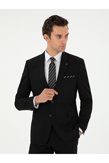 Cacharel Siyah Slim Fit Klasik Takım Elbise 50310167-VR046