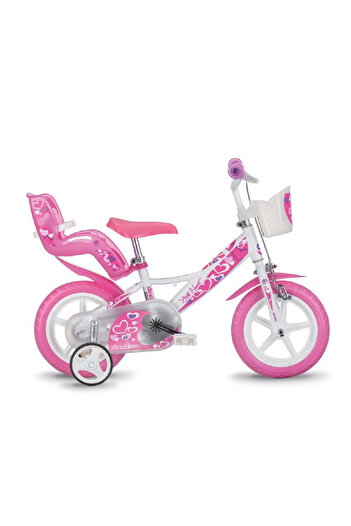 Dino Bikes Bicicleta copii 12'' - Inimioare