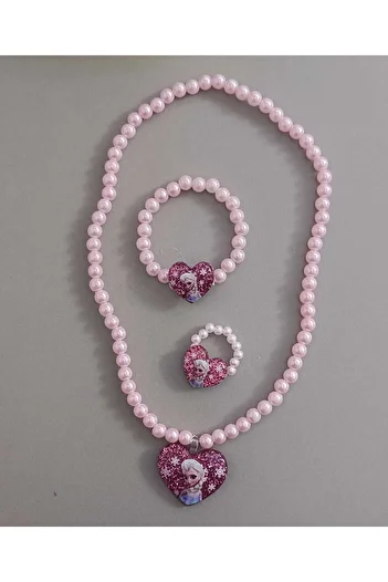 Eva Rose Girl's Necklace Ring Bracelet Set Children's Jewelry Set Children's Necklace Children's Bracelet Children's Ring
