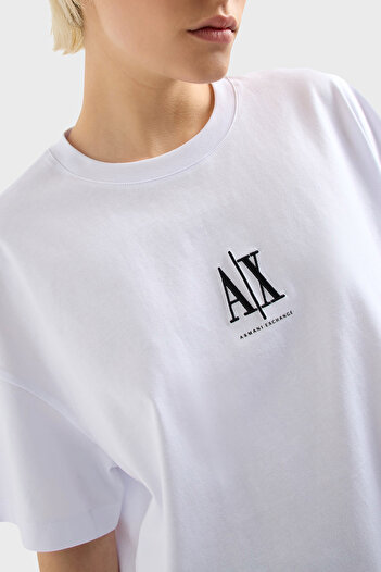 Armani Exchange Μπλουζάκι με λογότυπο Armani Exchage με χαλαρή εφαρμογή με λαιμόκοψη T SHIRT XW 001182   AF15085 U0002