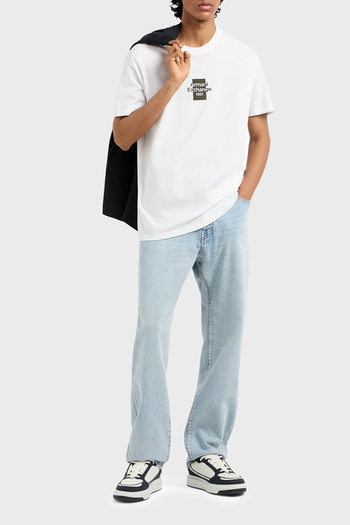 Armani Exchange Armani Exchage 100% βαμβακερό κανονικό μπλουζάκι με λογότυπο Ανδρικό T SHIRT XM 000767   AF12308 U0009