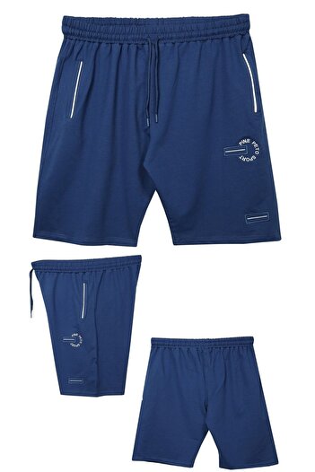 marufshop Ανδρικό χτενισμένο βαμβακερό σορτς Lycra κατάλληλο για μεγάλο μέγεθος, μεγάλο μέγεθος 110 - 150 κιλά