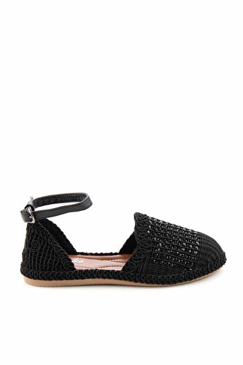 Bambi Schwarze gestrickte Damen-Espadrille K 01823170716