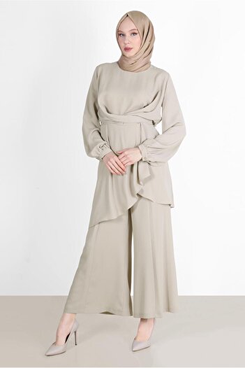 Alvina Double Pants.Set - Tie Detailed, Model 42510