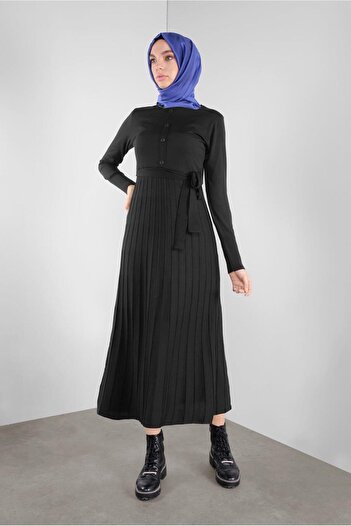 Alvina Pleated Knitwear Dress 41031