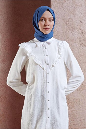 Alvina Tunic 44585 - Ruffle Detailed