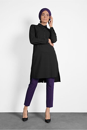 Alvina Buttoned Tail Tunic 40183