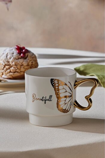 Karaca Butterfly Beauty Mug 340 ml