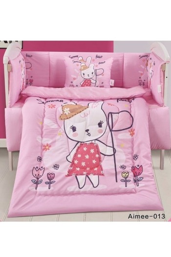 smart home Set Consisting Of A Children'S Quilt, Size 90X145 Cm, A Rubber Sheet, 110X160Cm , 34X45Cm , 33X130Cm