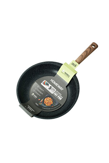 CLIKON HOMEWAY MARBLE  DIE CAST ALUMINUM FRY PAN 28CM