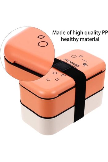 COOYA Double Stainless Deck Lunch Box,With Storage Bag,Leakproof,Portables,Easy to Clean