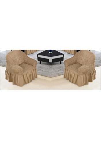 smart home A sofa cover set, an elastic sofa cover consisting of 4 pieces, two pieces of chair covers