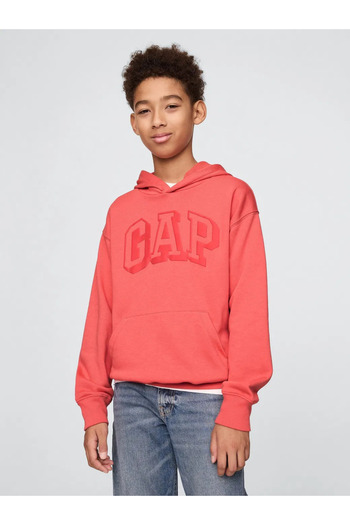 GAP Boy's Relaxed Terry Fabric Red Sweatshirt