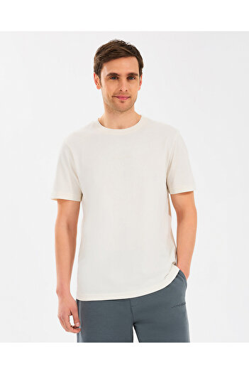 SKECHERS M Essential T-Shirt Men's Off White Tshirt S2510017-102