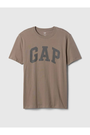 GAP Everyday Soft Gap Logo T-Shirt Brown