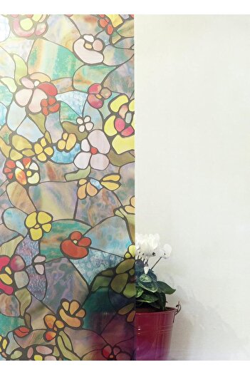 d-c-fix 176-0431 Flower Look Self-Adhesive Glass Stained Glass Foil (45 cm X 1 Mt)