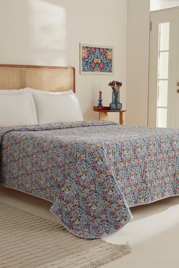 Sarah Anderson Pablo Double Bedspread Indigo
