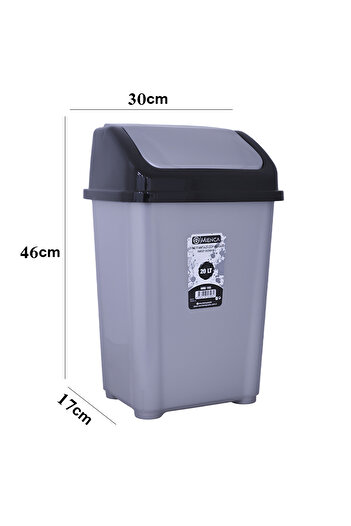 Generic 20L Plastic Swing Lid Wastebasket