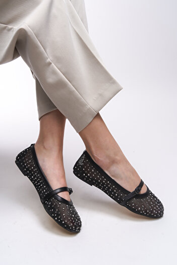 Riccon Eldairet Women's Ballerinas 0012720   - Black