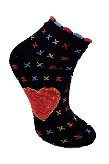 DoDe Flora Towel Booties Socks Women's Patterned Cotton