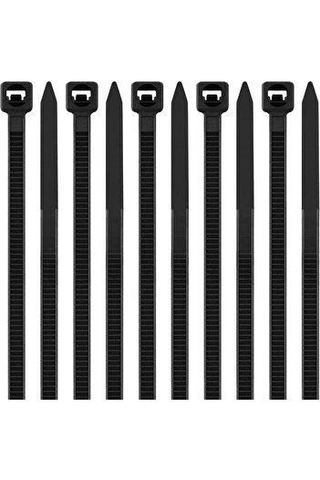 Generic Cable Ties - Nylon - Self-Locking Fastening for Home, Office, Garage, Workshop (100 Pack)