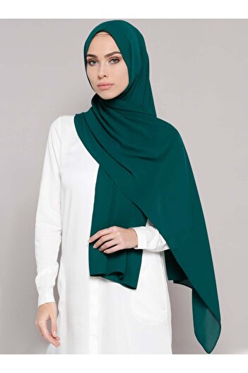 Tuva Şal Women's Crepe Shawl Emerald393619